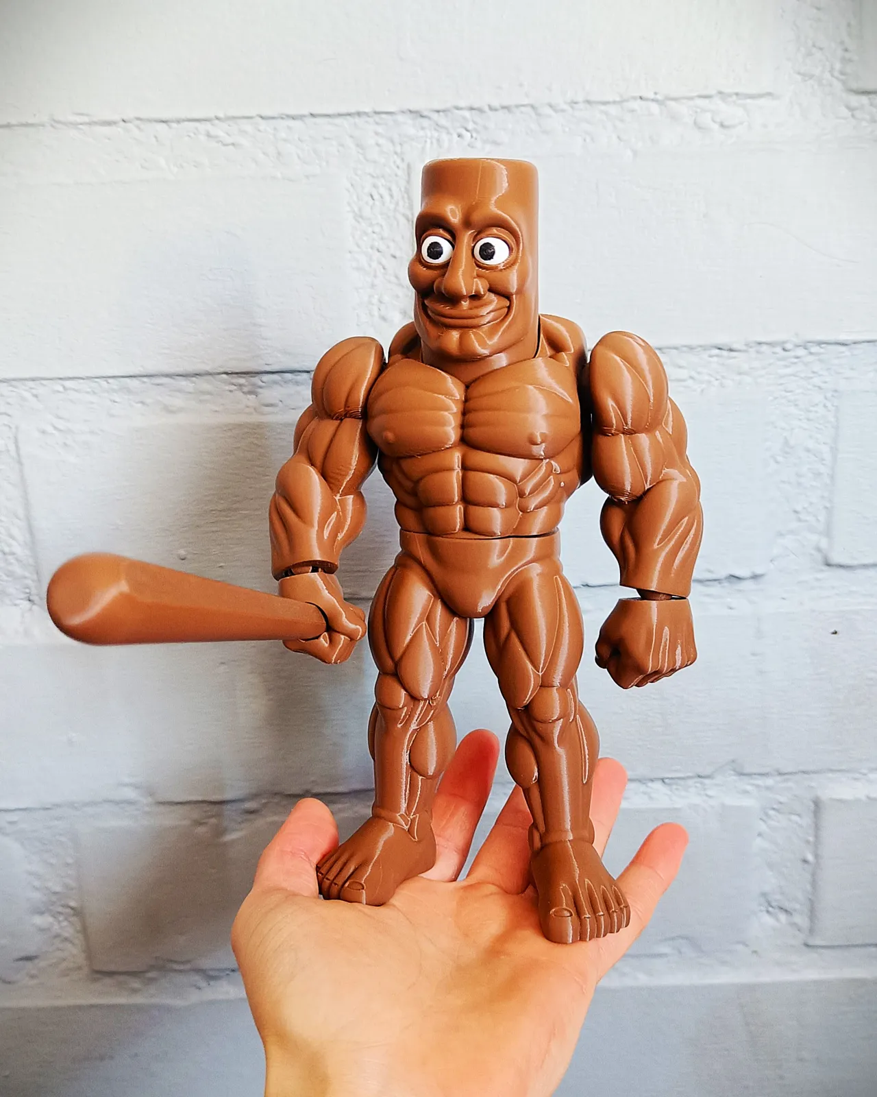 Tung tung tung Muscle Sahur action toy view 2