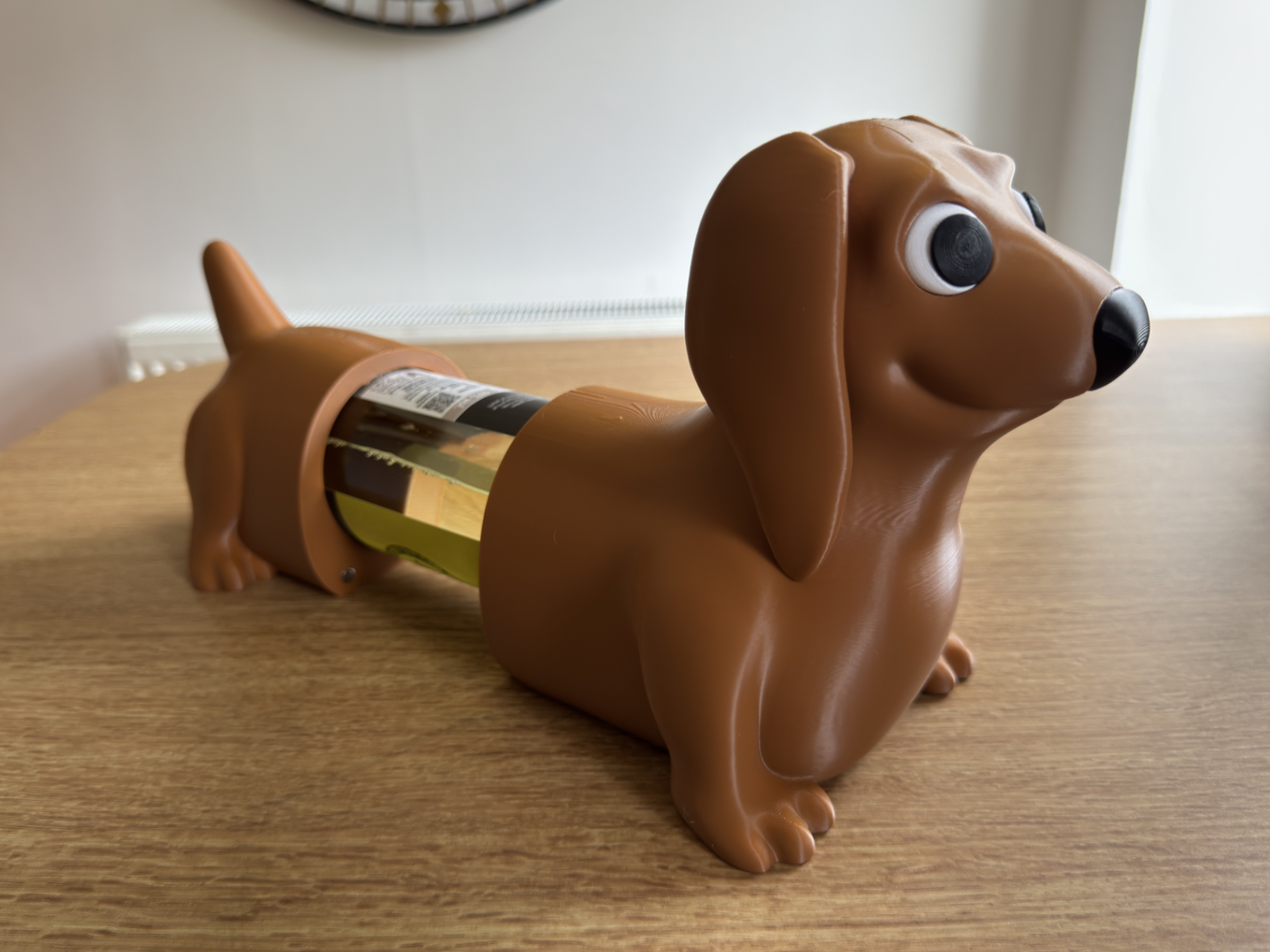 Dachshund Wine Bottle Holder, Sausage Dog Display