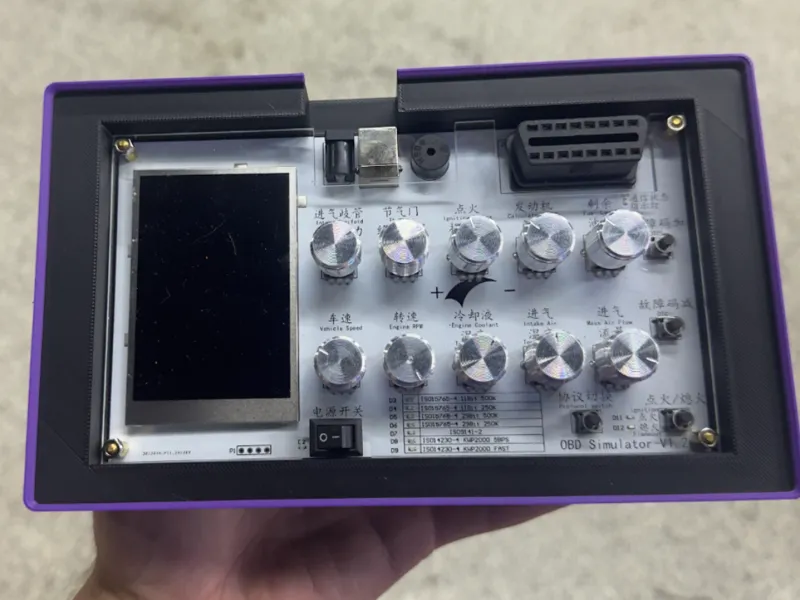 OBD/ECU Simulator Gridfinity Board