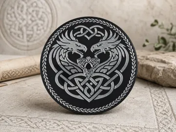 Adorno temático: Dragonbound – Celtic Twin Dragon Lidded Bowl — vista de referencia 3