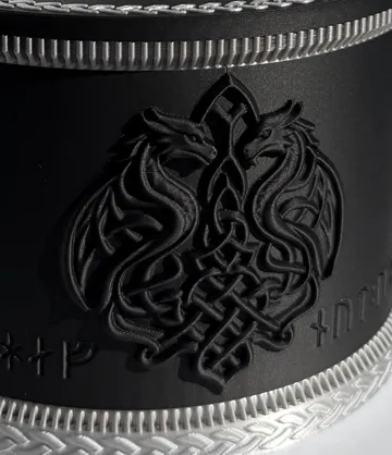 Adorno temático: Dragonbound – Celtic Twin Dragon Lidded Bowl — vista de referencia 4