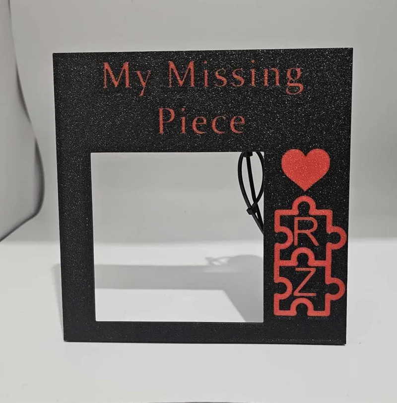 Valentines "my missing piece" frame 
