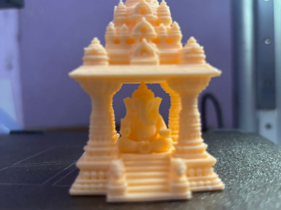 mini premium  temple with lord ganesha 