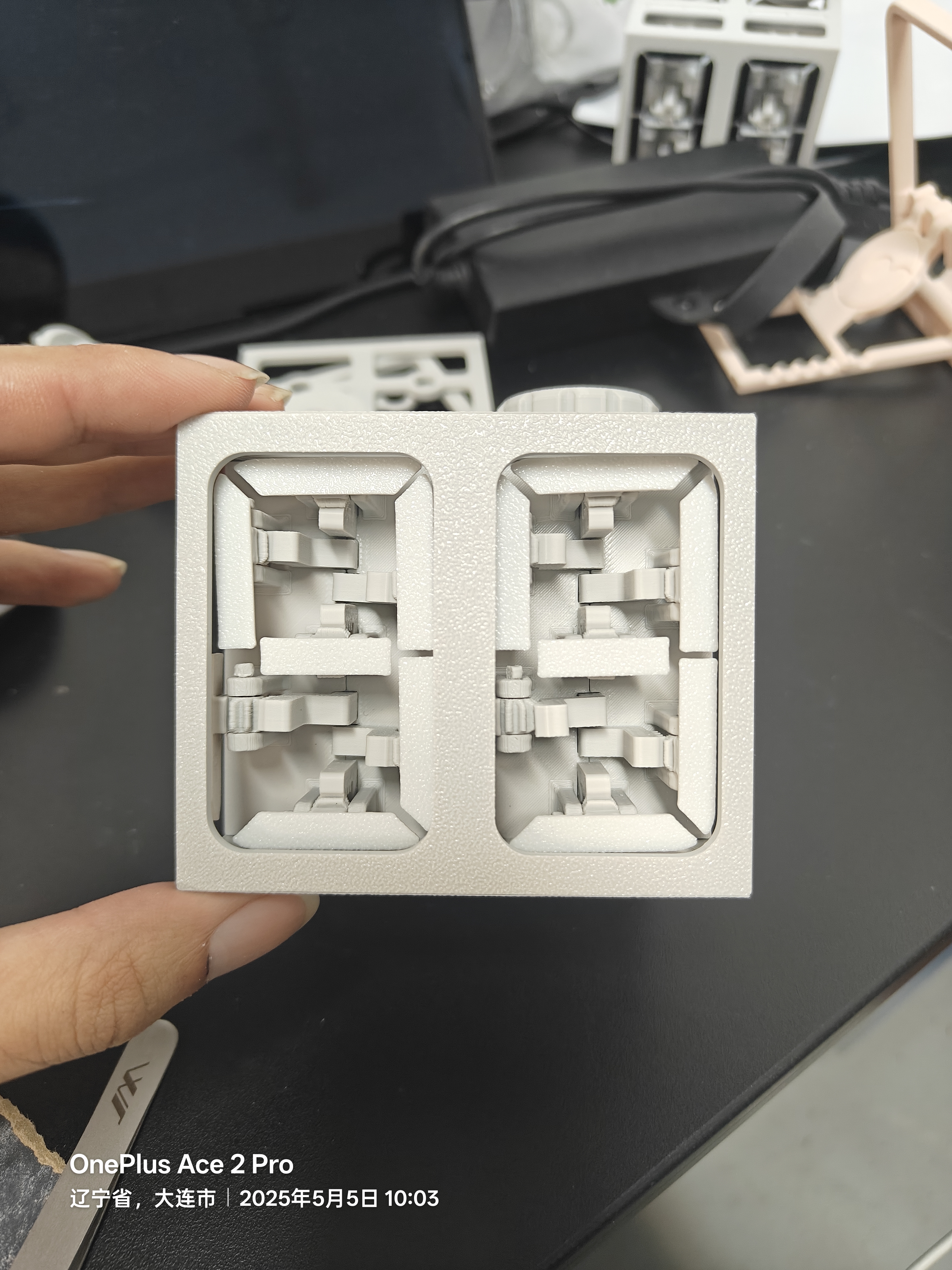 Miniatura 2 do modelo 3D 联动式机械七段管 （机械数码管） 计分器