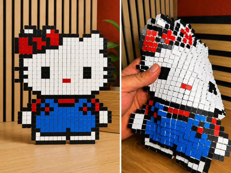 Hello Kitty - Fidget Pixel / Pixel-Art