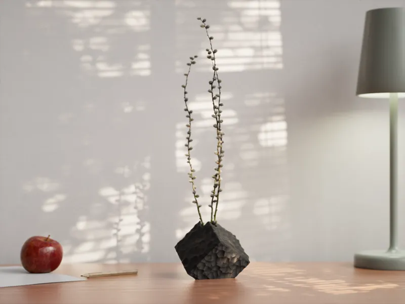 Faceted Cube Vase