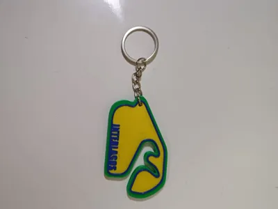 F1 Interlagos Brazil Keychain