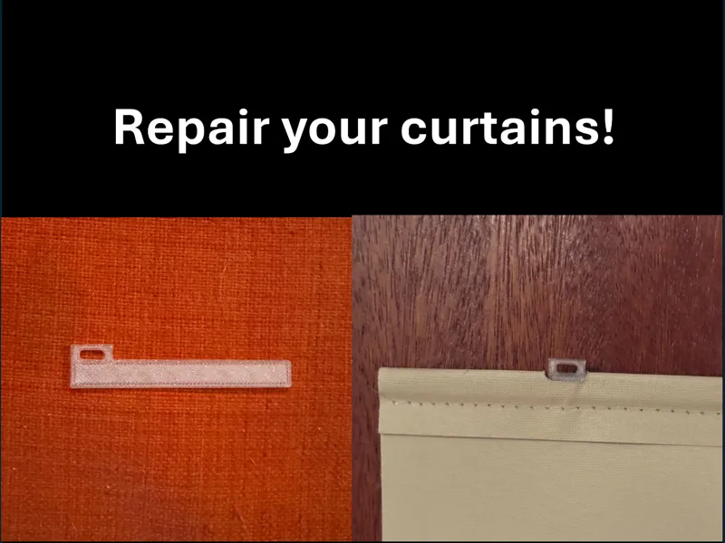 Vertical blind repair tabs/clips