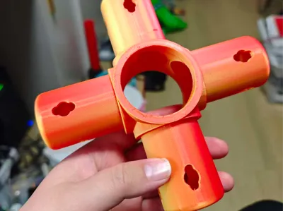 Climbing Frame Wind-Fire Wheel Four-Way Connector
