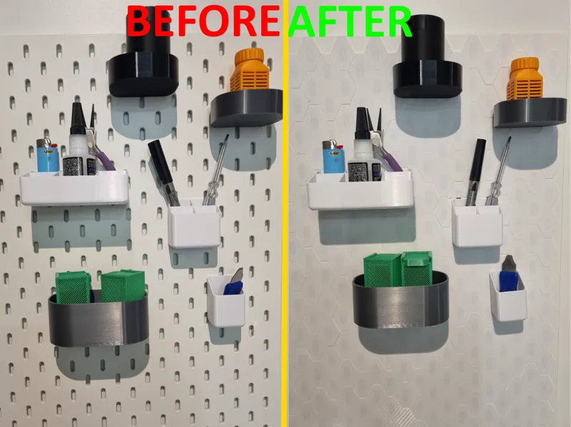Ikea Skadis decoration trim