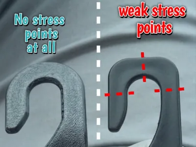 HEAVY DUTY Car Seat Headrest Hooks