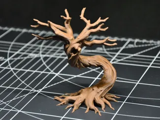 Twisted dead bonsai tree - Miniature terrain
