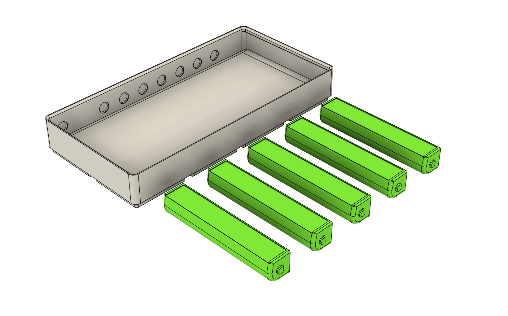 Gridfinity Modular Rotating Bit Storage (3U) - 1