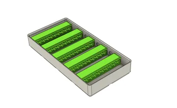 Organizador: Gridfinity Modular Rotating Bit Storage (3U) — vista de referencia 3
