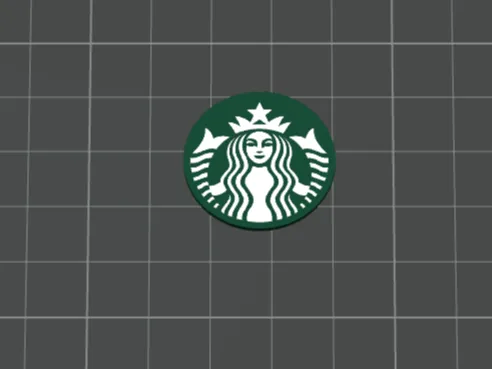 Small Starbucks logo disc
