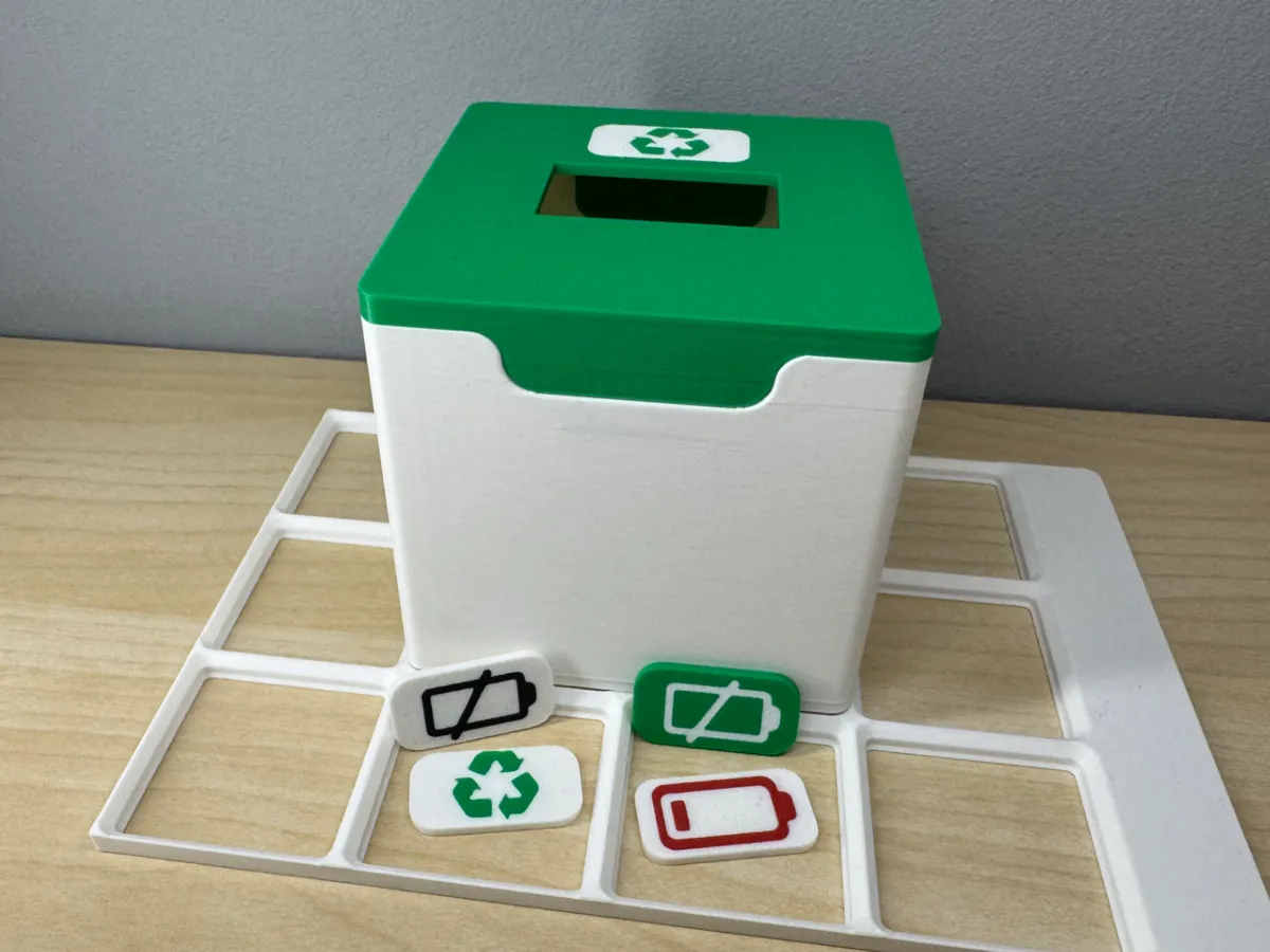 Battery Collection Box Library Gridfinity Battery Recycling Box - Free 3D Print Model - MakerWorld