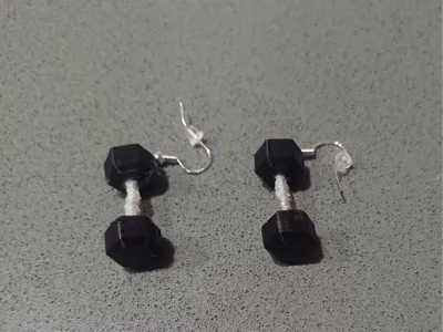 dumbbell earrings