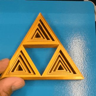 TriForce Fidget toy - PIP (Print in place)