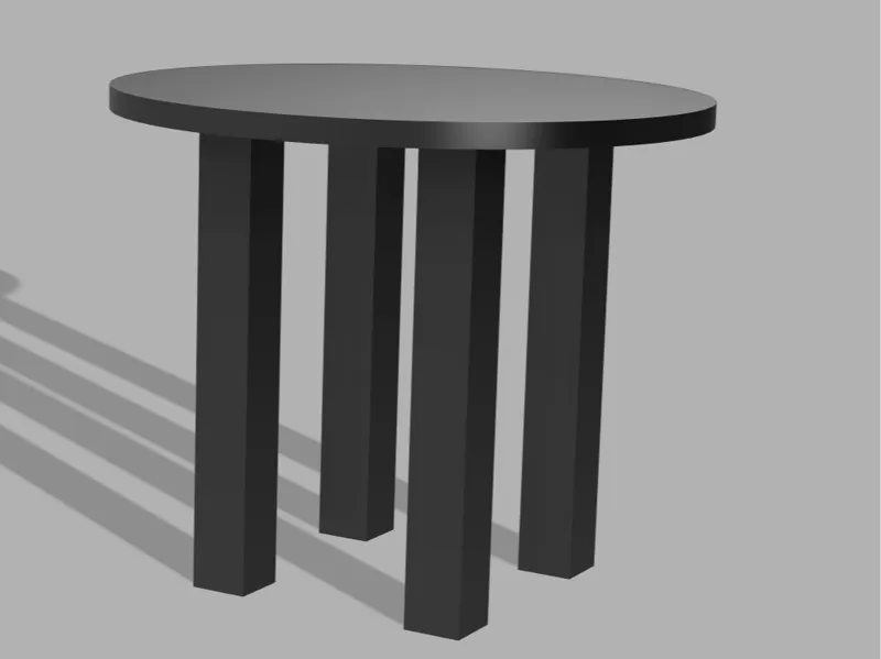 Regular coffee table