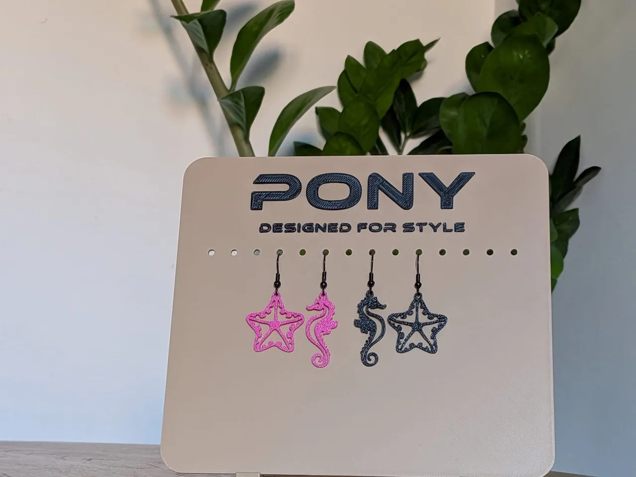Seahorse & Starfish Earrings Set — 3 Pairs in 1 V3 view 2