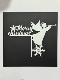 Coin de porte Joyeux Noël avec ange — photo 3