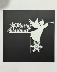 Coin de porte Joyeux Noël avec ange — photo 1