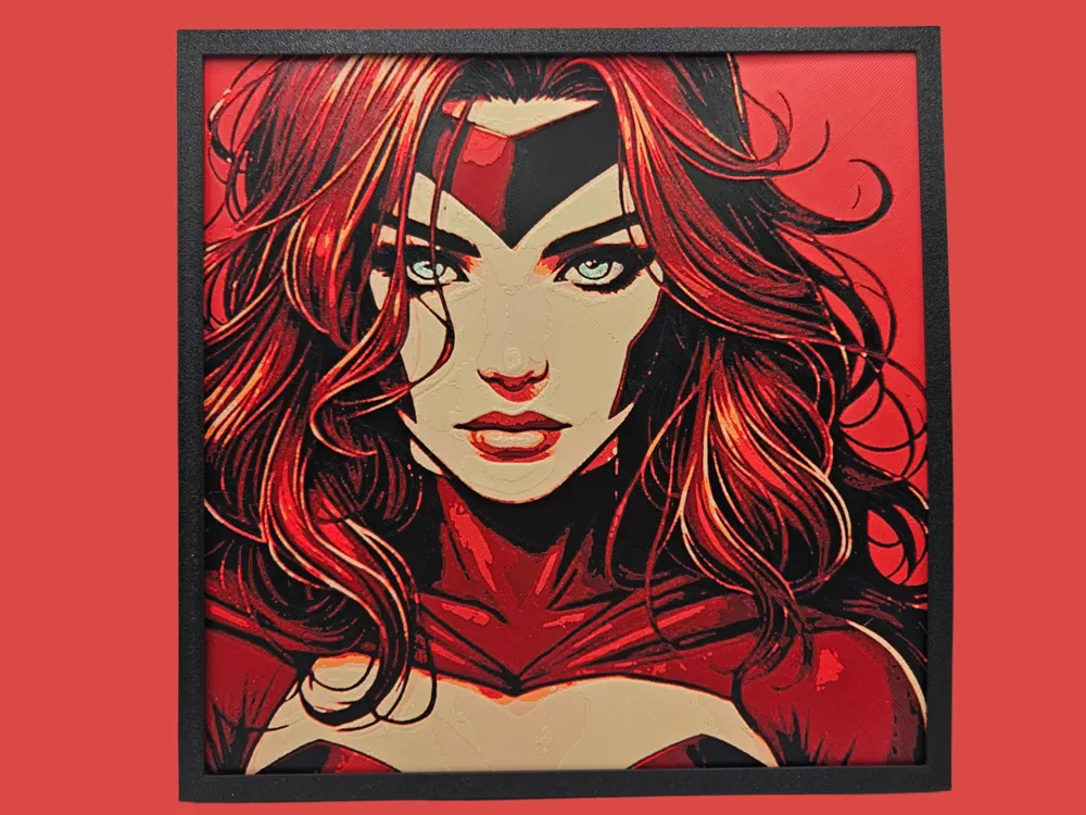 Portrait of Scarlet Witch (Marvel hueforge)