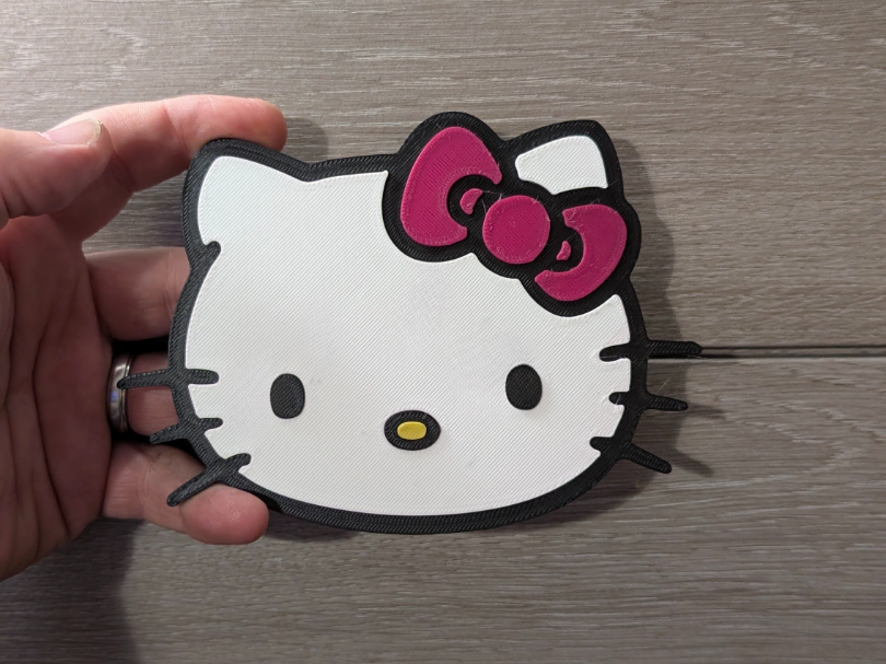 Hello Kitty logo sign plaque 2-sizes
