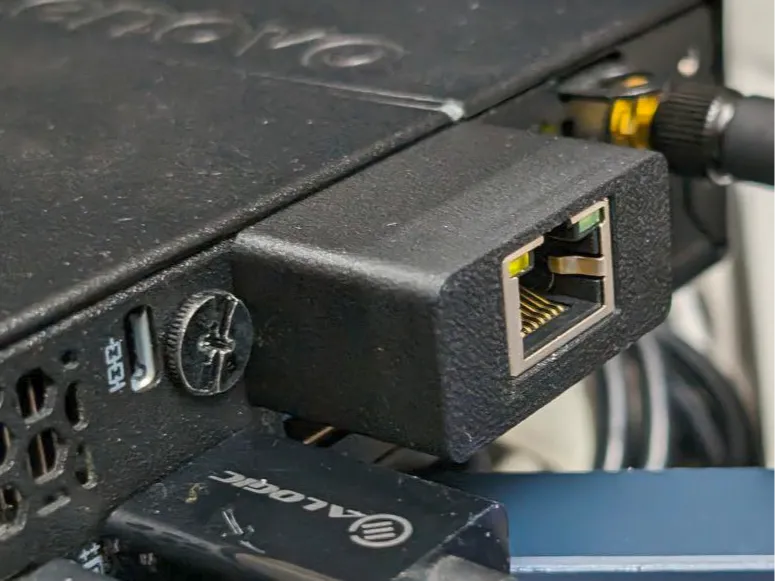 DB-9 HD-15 Cutout to 2.5Gbe Ethernet Adapter