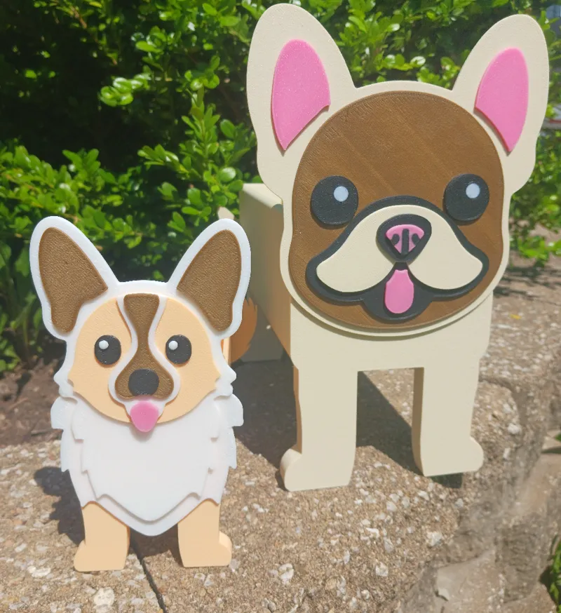Puppy Planters  - Corgi & Bulldog Versions