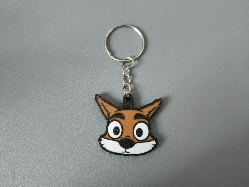Porte Clés Loup mal aimé Ecureuil