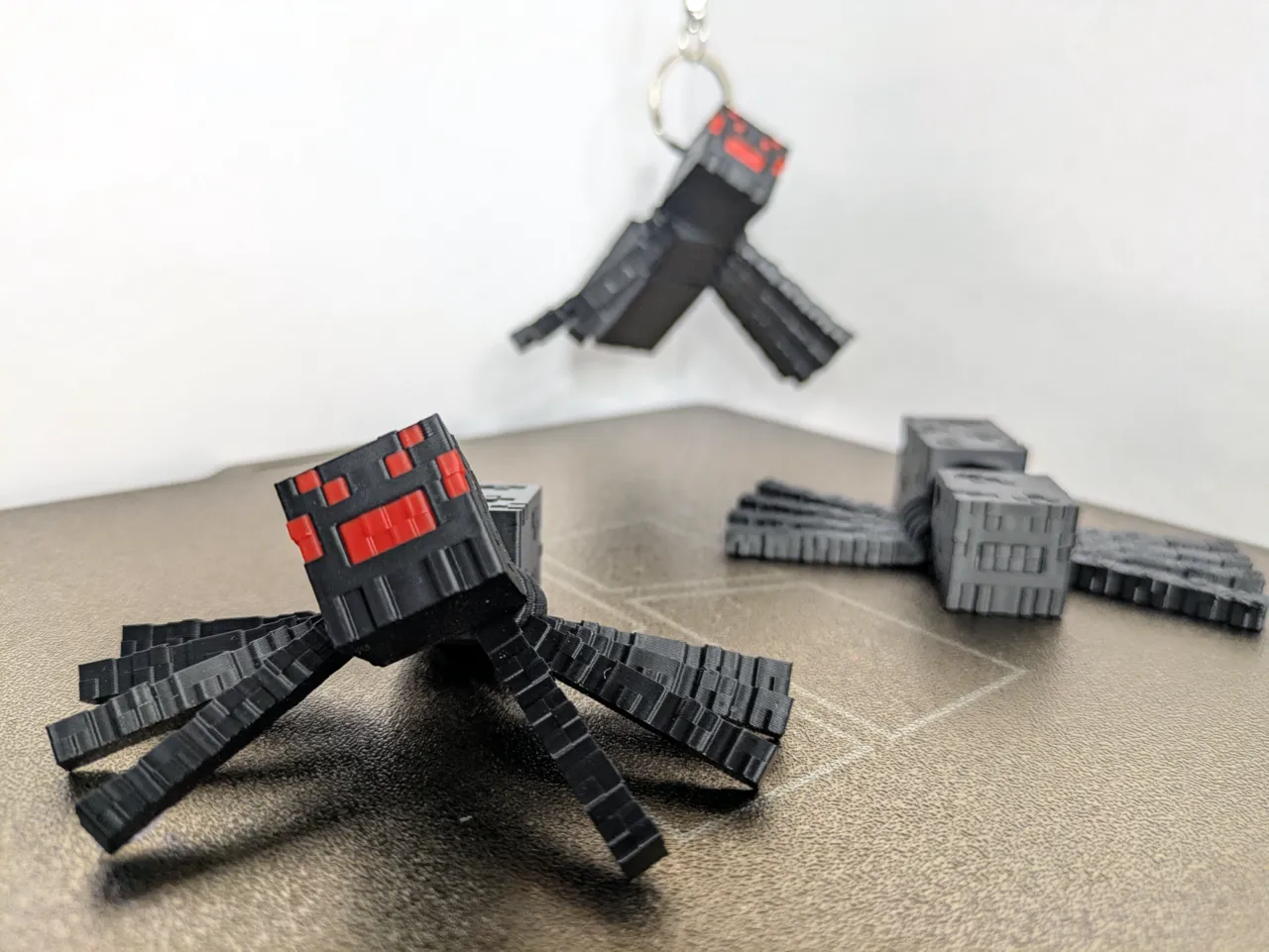 8 bit Spider -Print in place Articulated view 2