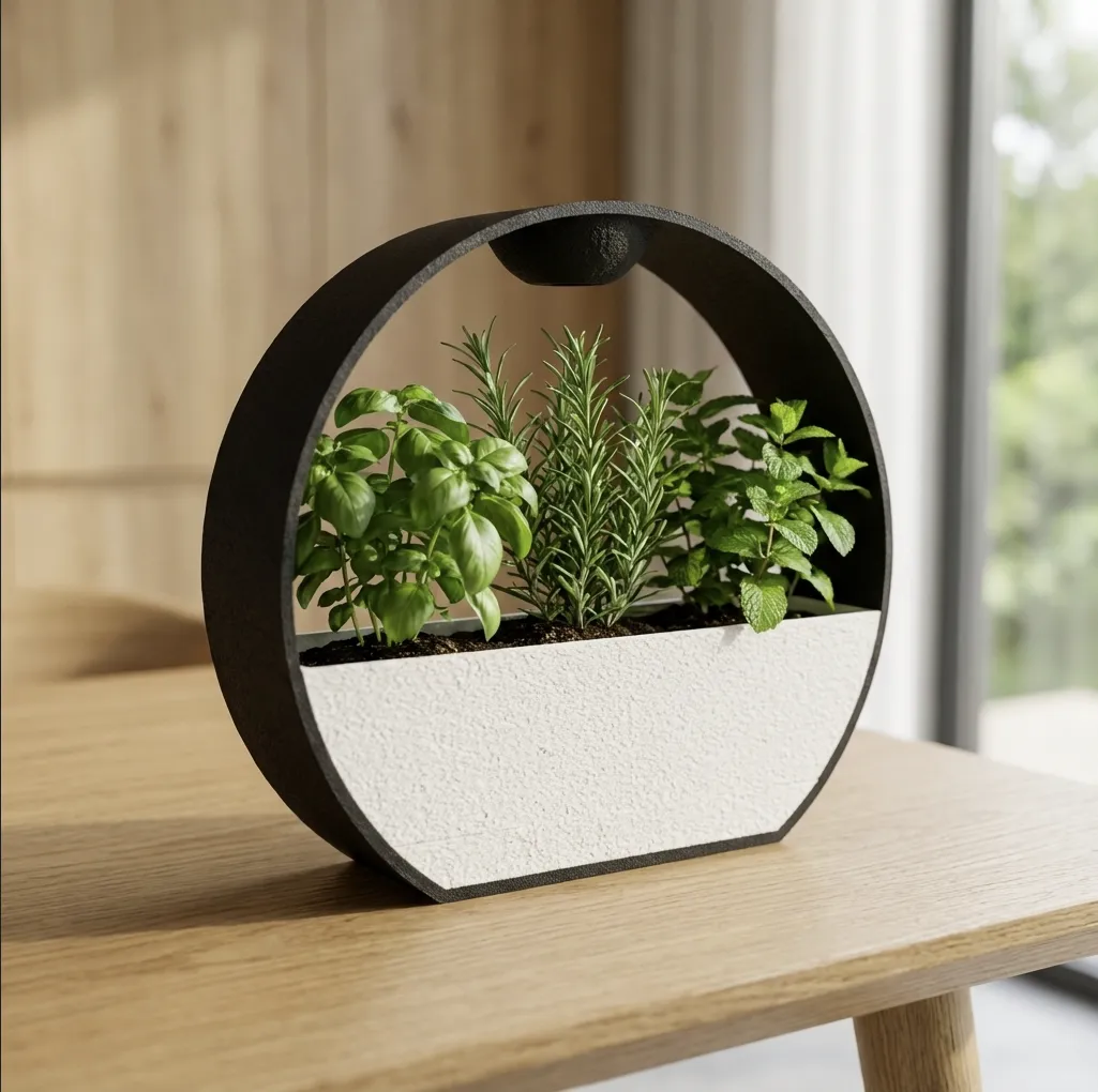 ZenRain: Stone Effect Self-Watering Planter view 2
