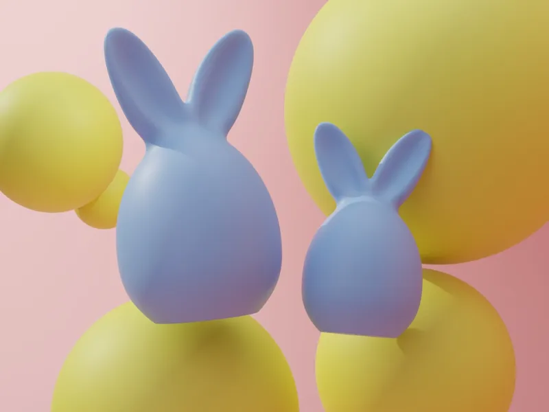 Easter Egg With Bunny Ears