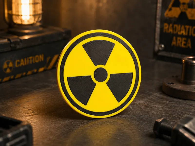 Radiation Warning Coaster