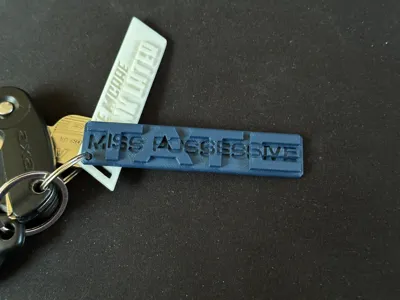 Tate McRae Keychain - Miss Possessive