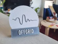 Socle circulaire pour emblème ou logo — photo 1