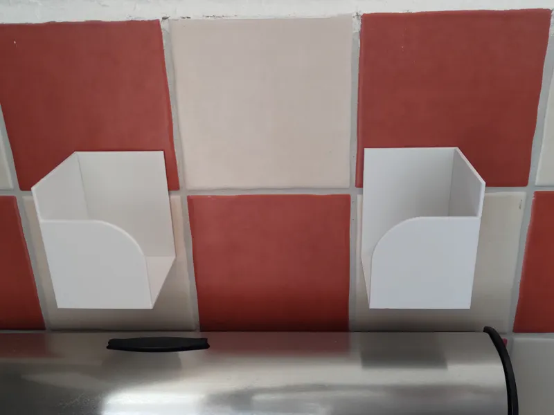 Wall bracket for disposable glove box