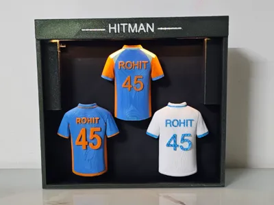 Rohit sharma 45 LED Jersey frame 