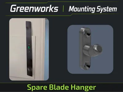 Greenworks Mower Blade Hanger | Wall Mount