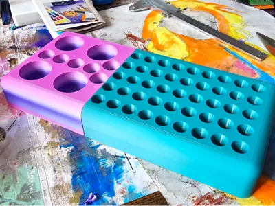 Oil Pastel Holder 3 sizes for 55 pastels