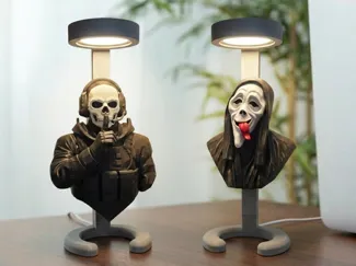 Modular LED Desk Lamp for Busts & Figures