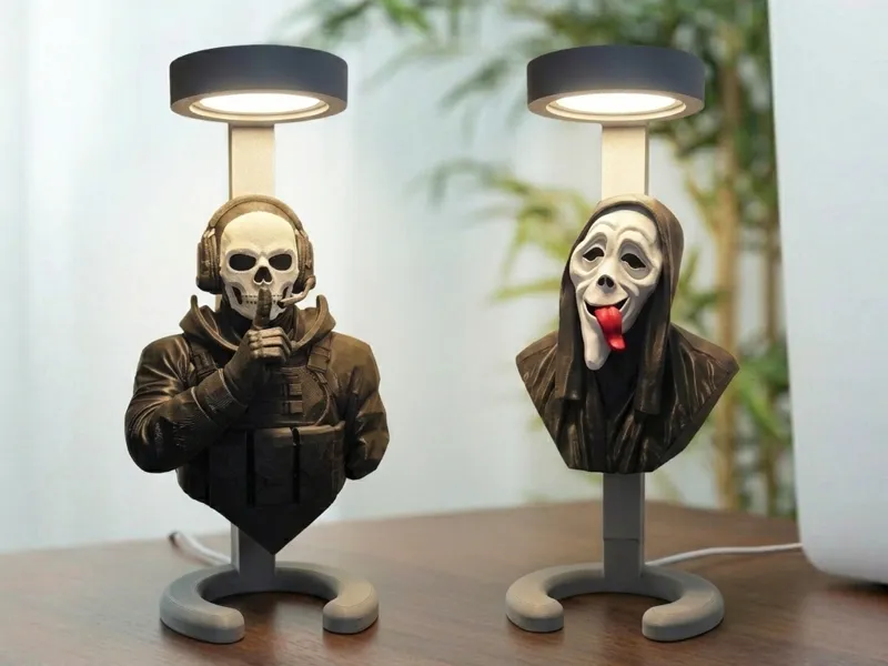 Modular LED Desk Lamp for Busts & Figures 