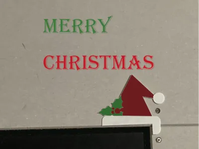 Christmas Door Corner Decoration - Santa Hat
