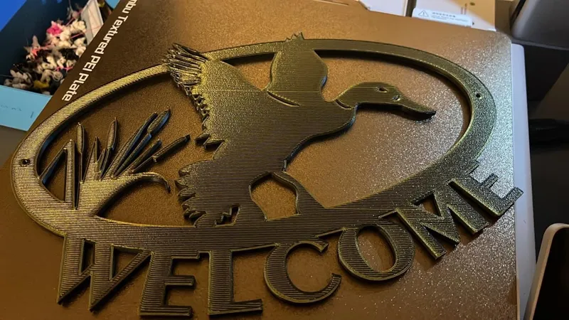 Welcome Duck Sign