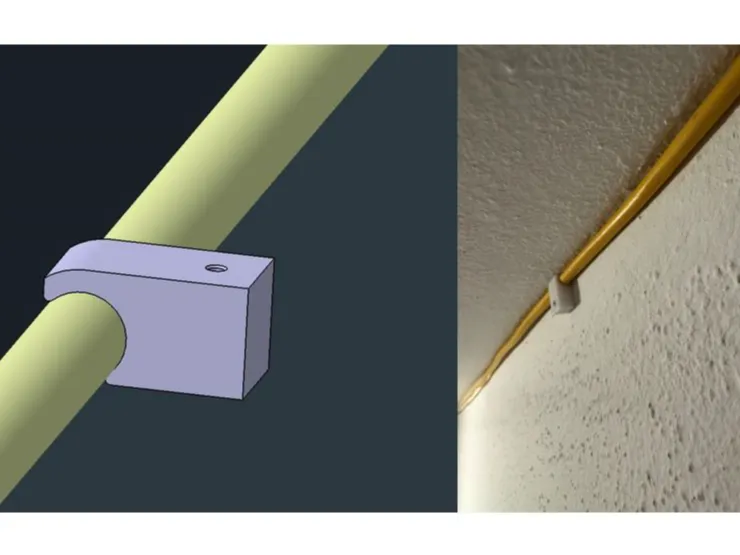 Kabelhalter Wand Ecke