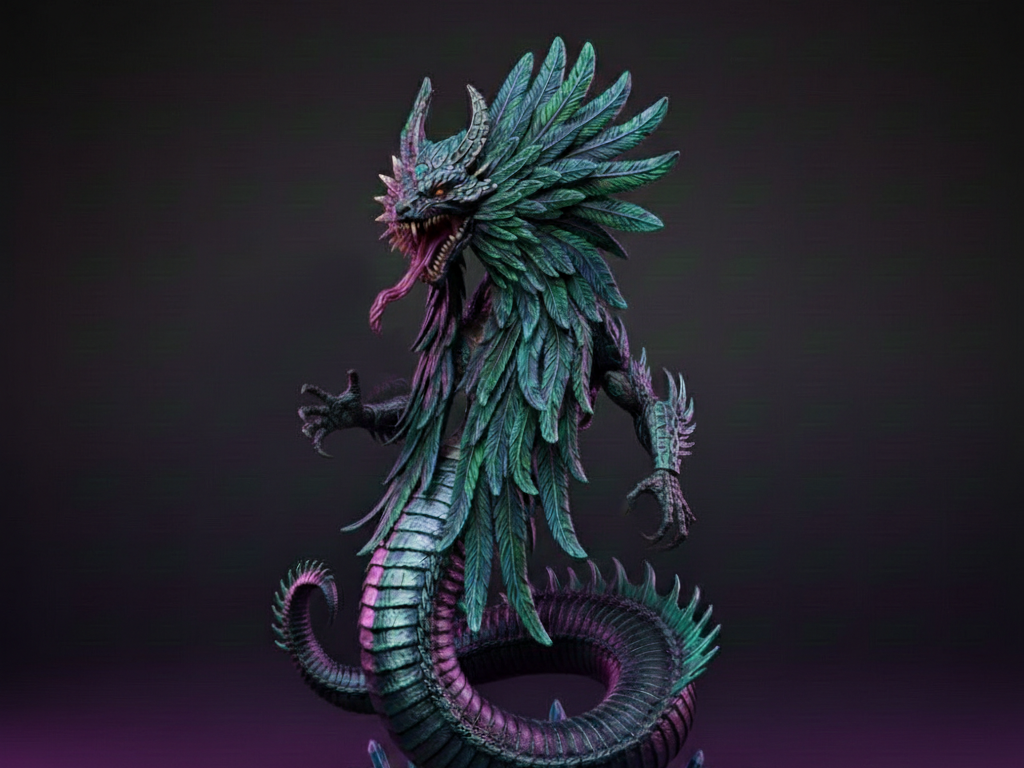 Aztec god Quetzalcoatl