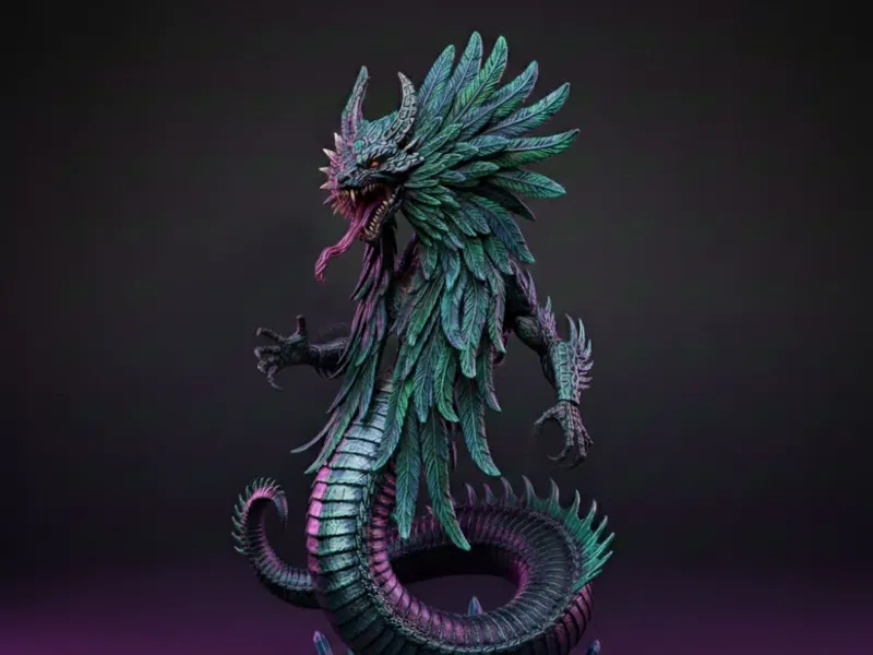 Aztec god Quetzalcoatl