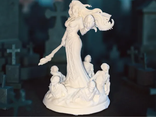 Figurine nécromancienne humaine (version 2)