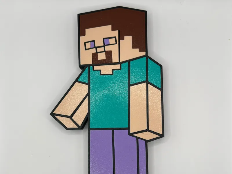 Steve from Minecraft – Multicolor 3D Printed Model